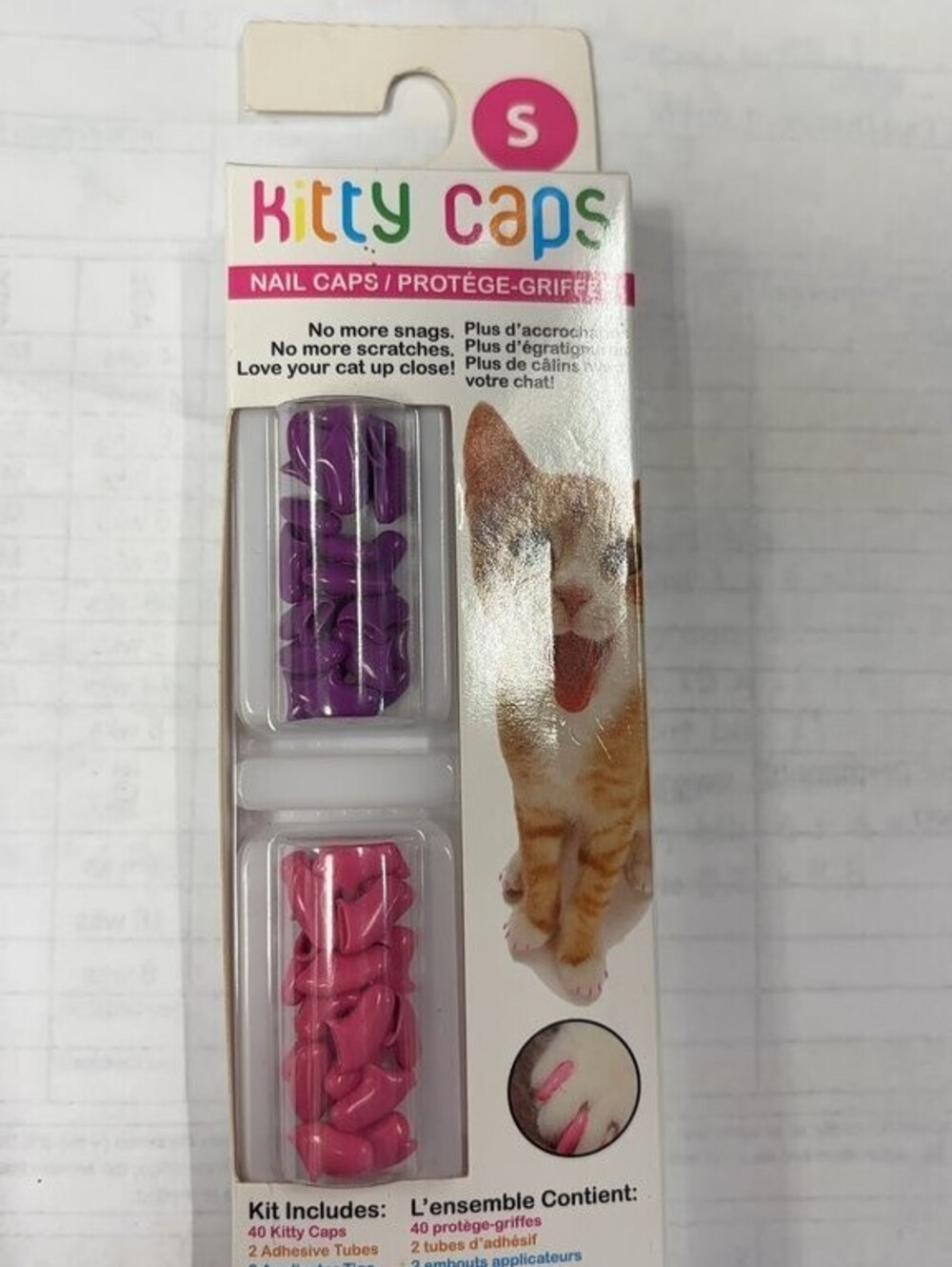 cat grooming -Kitty Caps Nail Caps for Cats - Small Size